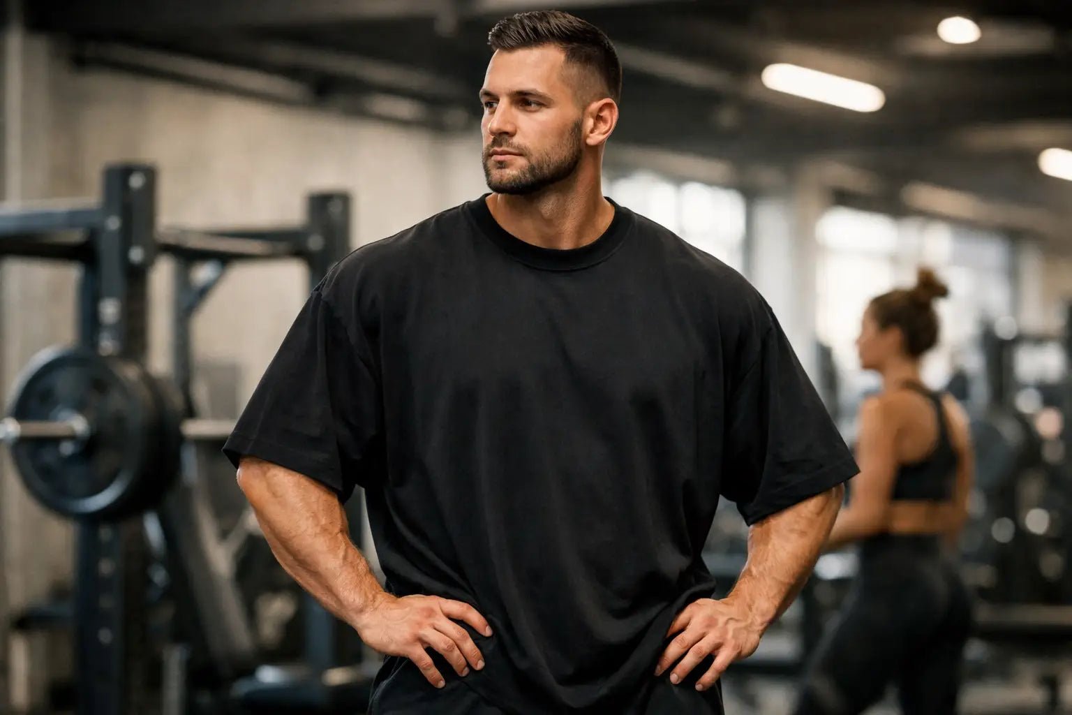Oversized Gym Shirt - stark im Gym, klar im Fit
